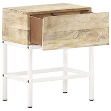 vidaXL Comodino 40x30x50 cm in Legno Massello di Mango