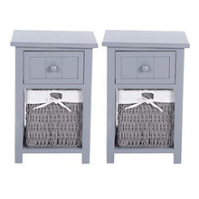 Comò comodino comodino, comodino in legno, per casa ufficio(gray)