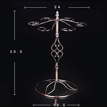 Hanks' shop, scaffale per bicchieri da vino con doppio cuore, porta bicchiere da vino, 6 bicchieri da vino autoportanti, espositore