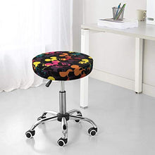 Copertura rotonda per sgabello da bar Topolino per sedia e sedia, lavabile, elastica, per sgabelli rotondi da 35,6 cm
