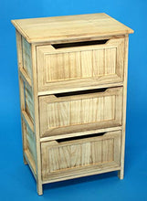 GeKi Trend - Cassettiera da bagno in legno, 3 cassetti, stile vintage, 41 x 68 cm
