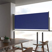 Festnight Tenda Laterale Retrattile per Patio 100x300 cm Blu
