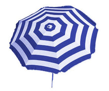 Shelta Australia - Ombrellone da spiaggia, 180 cm, a righe bianche e blu