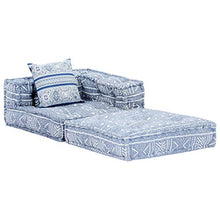 Festnight Divano Letto Modulare a 2/3 Posti in Tessuto Blu,Divano Modulare,Divano Letto Matrimoniale in Tessuto,Divano a 2/3 Posti in Tessuto,Divano in Tessuto (Blu, 200 x 70 x 56 cm)