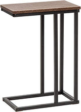 Marchio Amazon - Movian C- Shape Side Sdt-L Tavolo Extra/Divano Punta/Dessert Letto, Wood, Marrone e Nero, 45 X 25,4 X 63,7 Cm