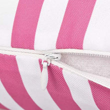 Buyounger Cuscini da Esterno 4 pz Stampa a Righe 45x45 cm Rosa