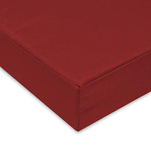 SuperKissen24. Materasso Cuscino per Bancale Divano Pallet 120x80 cm Seduta Impermeabile e Comodo per Divanetti da Esterno - Rosso Scuro