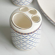 JTKDL Bagno A Sei Pezzi, Set di Accessori da Bagno Set da Bagno Set da Toeletta in Ceramica 6 Set di Portaspazzolino