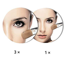 CENPEN Trucco LED Specchio Doppio Parete Bagno Specchio Specchio di Trucco di 8 Pollici Regolabile Specchio Retrattile d'Argento a Muro