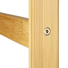 Relaxdays Sgabello da Bagno in Bambù, Design Naturale, Panchetta da Armadio, 50,5 x 41,5 x 29,5 cm, Legno Naturale