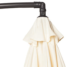 Jet-Line Ombrellone parasole Pamplona colore beige, con manovella, da giardino