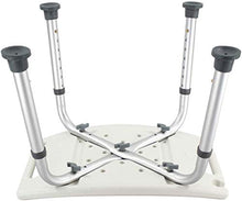 Bath Chair Anziani Bagno Sgabello di plastica Sgabello ispessite da banco Home Indietro Alta Piazza Sgabello Sicurezza (Color : Blue)