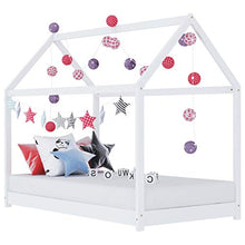 FAMIROSA Giroletto per Bambini Bianco in Massello di Pino 70x140 cm-3349