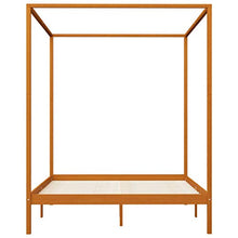 SKM Giroletto a Baldacchino Marrone Miele Massello Pino 180x200 cm