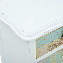 vidaXL Tavolo da comodino, in MDF, 40 x 30 x 62 cm, colore: bianco