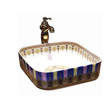 Pool Lavandino in Ceramica Lavabo Moderno Lavabo Artistico Lavabo (39x39x14cm) Lavandini Bagno
