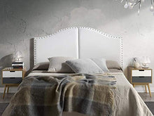 marcKonfort Testiera di Pelle Sintetica Lyon 160X95 Bianco
