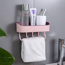 Mensola da parete per bagno, in plastica, senza foro, comodo e durevole, può essere utilizzato per WC, cucina, tavolo da toeletta, materiale PP