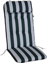 Angerer Cuscino per Sedia 50 x 120 cm, Design Verde-Bianco (Senza Sedia)