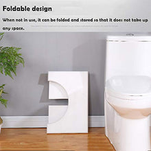 Sgabello per WC in legno massiccio, antiscivolo, multifunzionale, con poggiapiedi per WC e WC