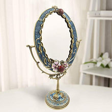 LLG Household Items& Double Sided 360 ° di Rotazione Specchio cosmetico, HD Principessa Specchio Retro Style Perfect Birthday Suit Presente for la Ragazza Bambini