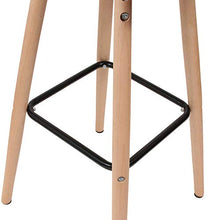 Home Deco Factory - Sgabello da bar, motivo: Patchwork Riga, in legno