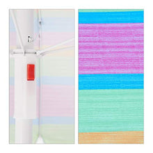 Relaxdays Ombrellone da Spiaggia & Giardino, Altezza Regolabile, Allungabile, Telo anti UV 50+, 200x170 cm, Colorato