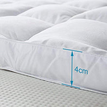 Bedecor Materassino in Poliestere di Microfiber di Alta qualità, Morbido, antiallergico, Facile da Pulire, Bianco 120x200cm
