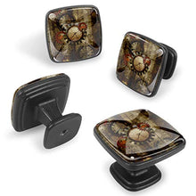 Orologi e ingranaggi Pomelli per Porta Set di 4 Pomelli per Mobili Manopole per Cassetti Cucina Armadio Vetro
