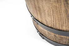 Weeco - Mobile bar a forma di botte, in legno, 81 cm, con ripiano