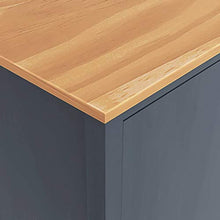 FAMIROSA Armadio a 3 Ante Hill Range Grigio 142x45x137cm Massello Pino