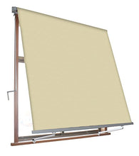 VERDELOOK Tenda da Sole Milos a Caduta avvolgibile con Braccetti 80 cm per ancoraggio, larghezza 2,5 m e altezza 2,5 m, beige e bordeaux