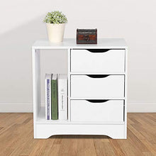 RBSD Tavolo Resistente, cassettiera, Mobile Lucido, Robusto per la casa per scrivania per mobili per Camera da Letto(White)