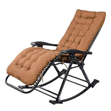 Sywlwxkq Sedia a Dondolo Zero Gravity Lettino da Giardino con Cuscini Sedia da Giardino Regolabile per Esterni da Giardino per Ufficio da Spiaggia Supporta 200 kg