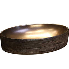 ASDUU Lavabo, Ceramica, lavabo da appoggio sopra Stile retrò (Colore: lavabo Singolo)