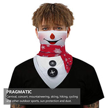 Amosfun 4 Pezzi Bandane per Il Viso di Natale Ghette per Il Collo Sciarpa per Il Viso Senza Cuciture Passamontagna Copriletto per Il Viso con Anelli per Le Orecchie per Adulti Uomini
