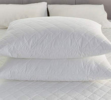 mTextile - Coprimaterasso trapuntato in policotone, 30 cm, per letto singolo, matrimoniale, king e super king, Cotone Policotone, bianco, Doppio