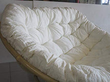 fantasie d oriente Poltrona PAPASAN Divano 2 POSTI Rattan Naturale con Cuscino E Cinghie CM 170X105X87 H Vimini con Cuscino E Cinghie PAPASAN Salotto