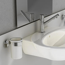 Saniplast Serie Round - Portaspazzolini Metallo Cromato