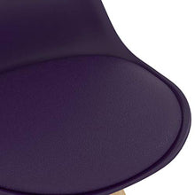 vidaXL Sgabelli da Bar 2 pz Viola in PP e Legno Massello di Faggio