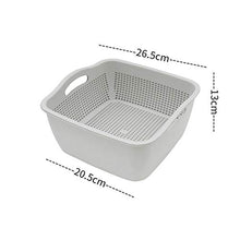 QZF Doppio Strato Ispessito lavabo lavabo lisciviazione Cesto Home Perdita di Due Pezzi Set. Tromba. Doppio Grigio.