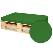 SuperKissen24. Materasso Cuscino per Bancale Divano Pallet 120x80 cm Seduta Impermeabile e Comodo per Divanetti da Esterno - Verde