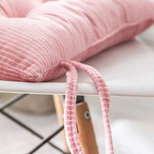 XHNXHN Cuscini per sedie Trapuntati Quadrati con Lacci, Cuscini per sedie da Pranzo da Cucina Cuscino Comfort per Interni all'aperto Cuscini Imbottiti Traspiranti Rosa 16x16In * 6