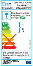 Fackelmann LED specchio da bagno 100 cm Rovere Scuro efficienza energetica A + + Serie B. perfetto