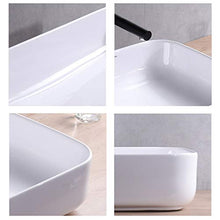 Lavabo, Ceramica, Quadrato Bianco, Lavabo da Appoggio. Lavabo da Appoggio