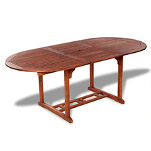vidaXL Legno di Acacia Tavolo da Esterno Estendibile Tavola Arredo da Giardino