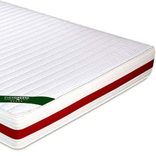 EVERGREENWEB Materasso Matrimoniale 180x200 in MEMORY FOAM & Waterfoam ORTOPEDICO alto 22 cm con Coppia Cuscini Letto GRATIS Lastra Massaggiante, Rivestimento Bianco SFODERABILE per Reti e Letti