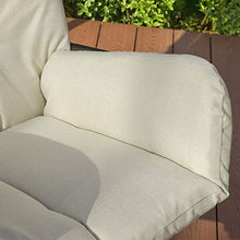 SoBuy Dondolo da Giardino e casa Lettino Prendisole in Metallo con Cuscino Incluso Max Portata 150 kg OGS52-MI