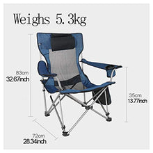 Hasayo Sedia Pieghevole for Esterni, Schienale, Sedia da Spiaggia Portatile, Sedia Imbottita, Leggera e Confortevole, Pesca