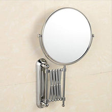 MDSQ Specchio Cosmetic Lo Specchio di Trucco di Bellezza su Due Lati Che Ripiega Lo Specchio d'Argento A 6 Pollici di Bellezza di Specchio della Bellezza del Bagno Lo Specchio di Bellezza